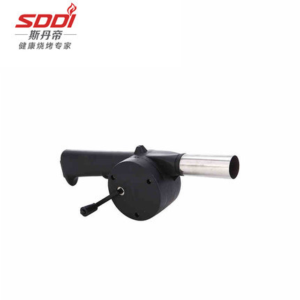 斯丹帝 烧烤配件 野炊吹风机 野外生火点碳手动摇式鼓风机