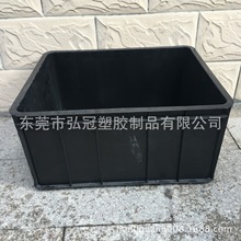 廣州供應批發16#防靜電塑料周轉箱 黑色帶蓋防靜電 導電周轉箱