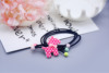 Children's hair accessory, cartoon acrylic hair rope on a lace, three in one