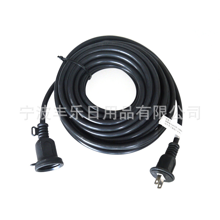 厂家供应两芯圆形延长线 单插公母头电源线