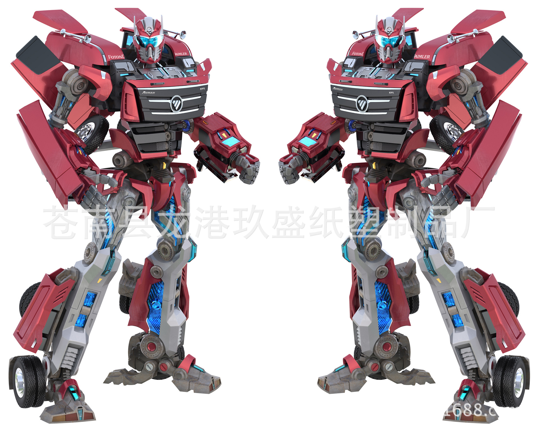 定做欧曼卡车货车标贴防水防晒不褪色汽车标贴机械工程机械标贴