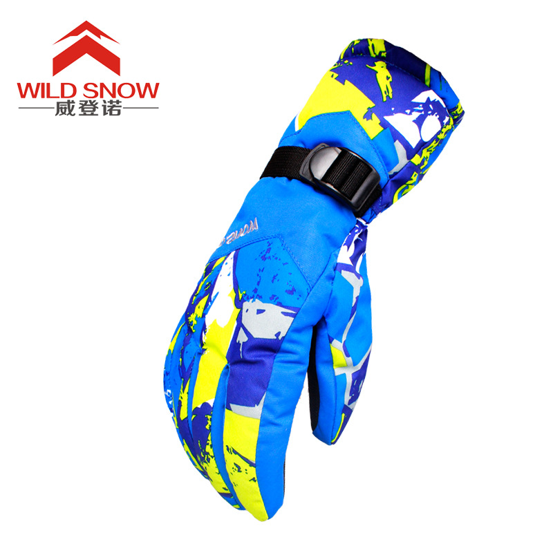 跨境貨源 男女戶外保暖滑雪手套 防風防潑水透氣透濕保暖滑雪手套