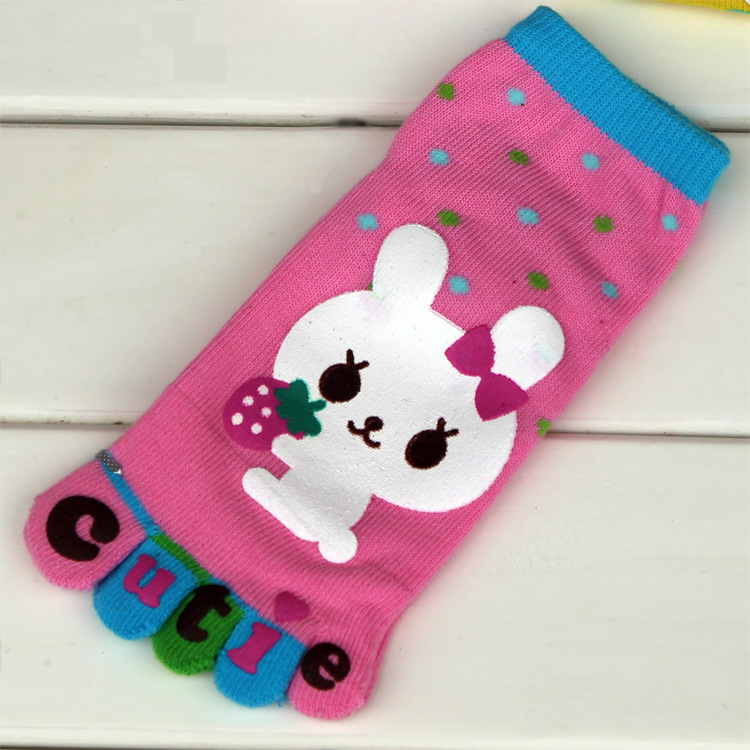 童五指袜棉 韩版个性儿童袜子卡通小孩宝宝短