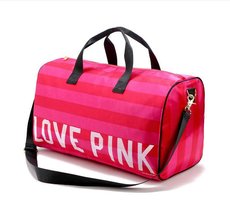 love pink luggage