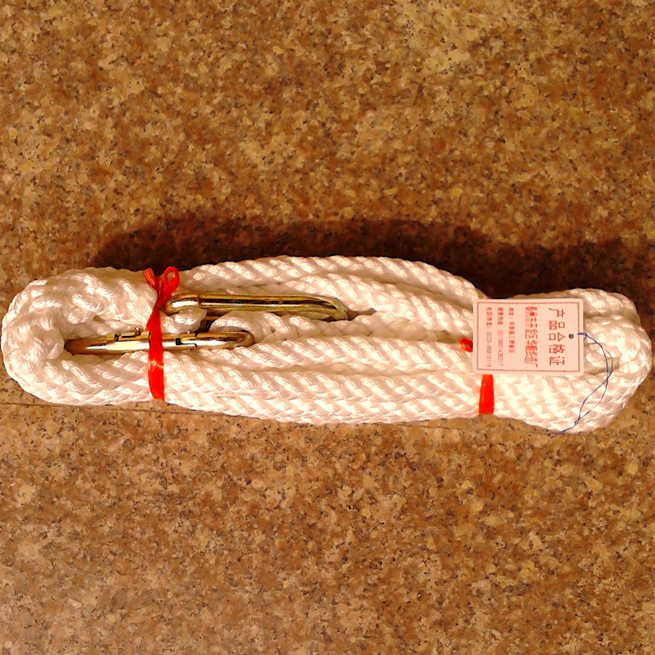 高空作业安全绳   厂价供应优质泰州华顺双钩安全绳