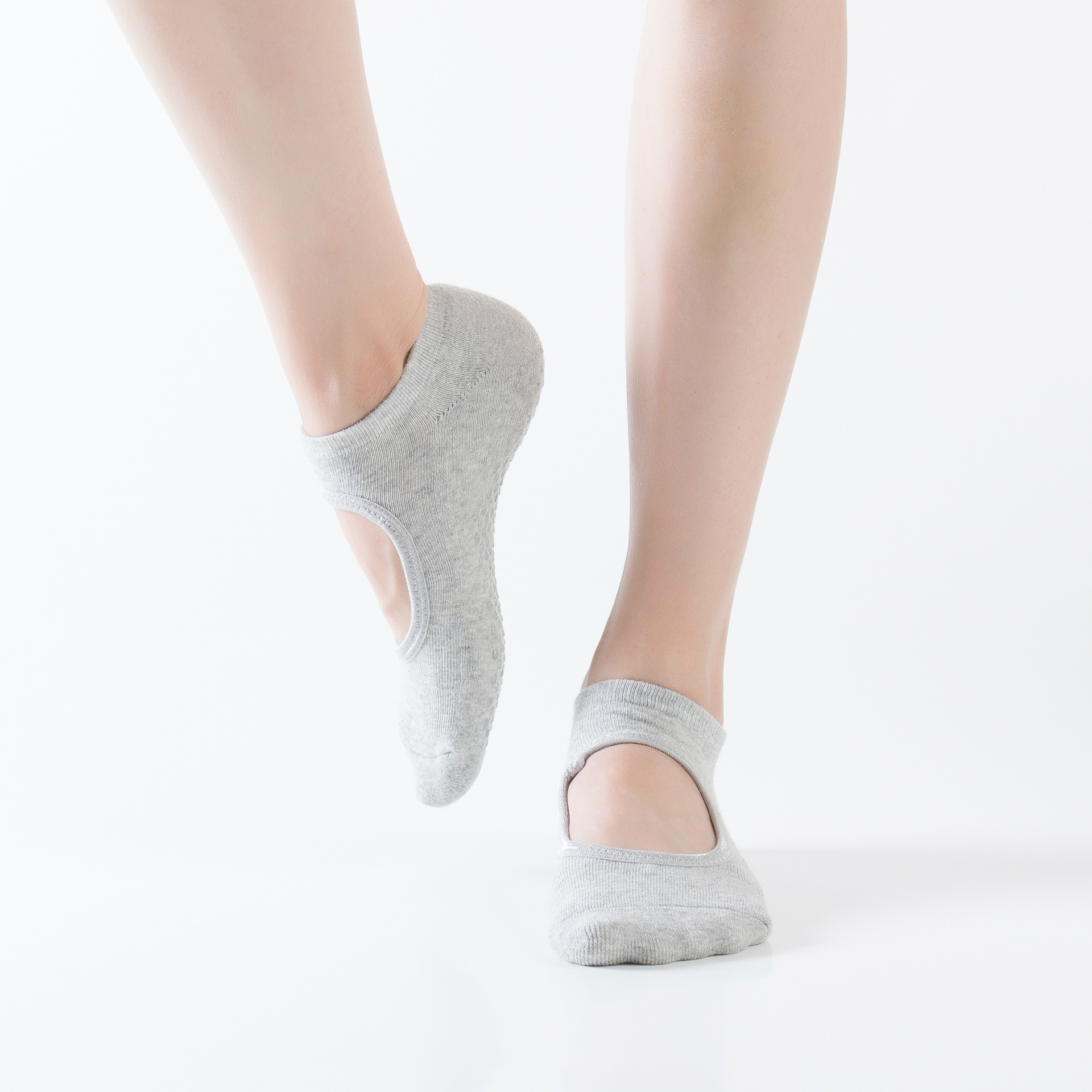 Manufacturers wholesale non-slip socks back long hair thickening point glue yoga socks cotton yoga dance fitness socks land socks