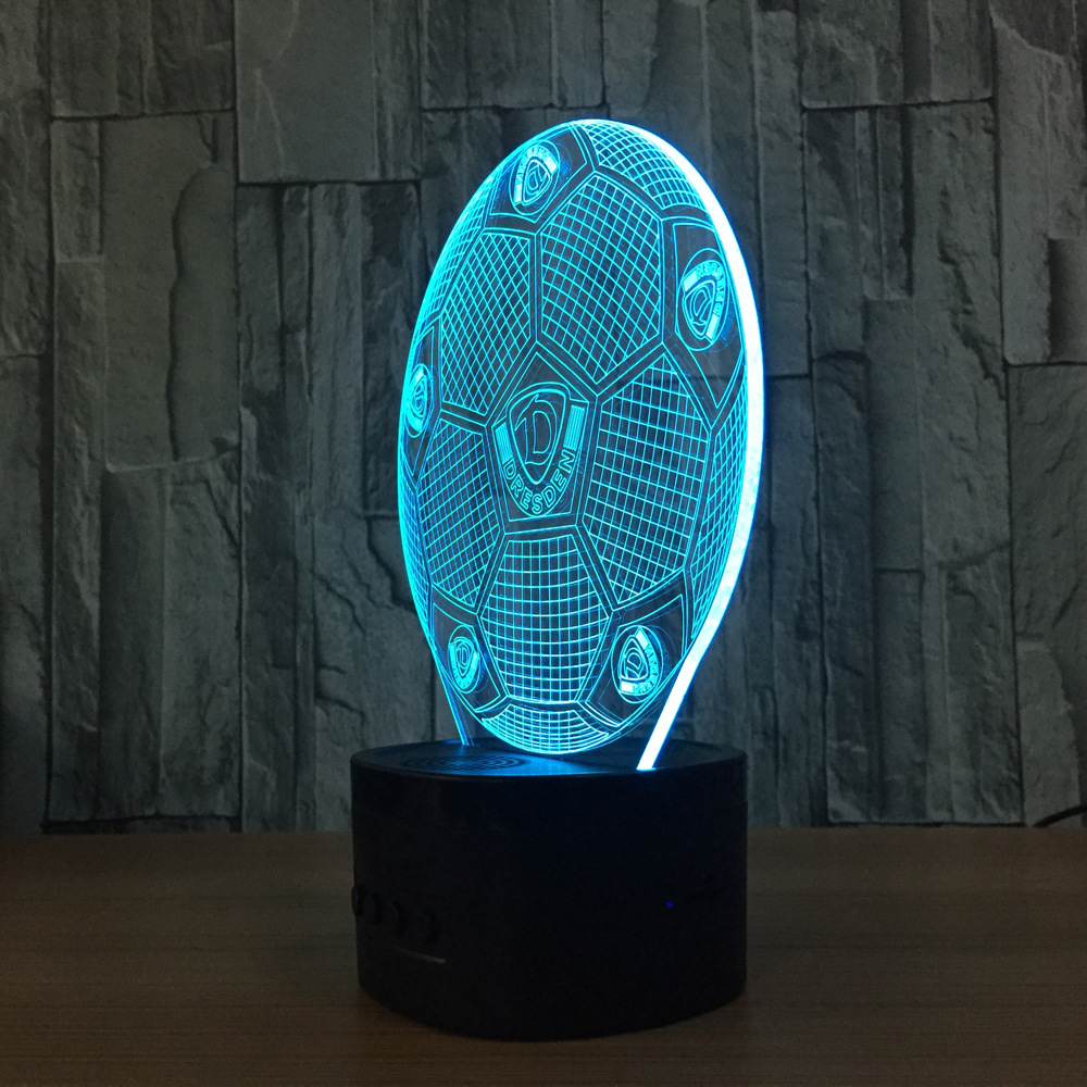 遥控触摸七彩 3D灯 创意礼品台灯 led灯小夜灯