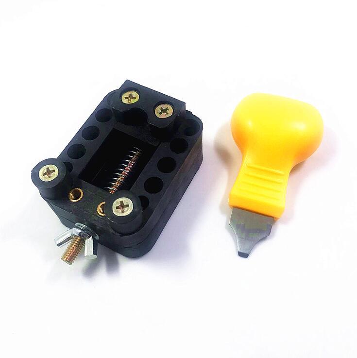 修表工具套装 修表工具 撬底刀 开表后盖固定器 两件套装