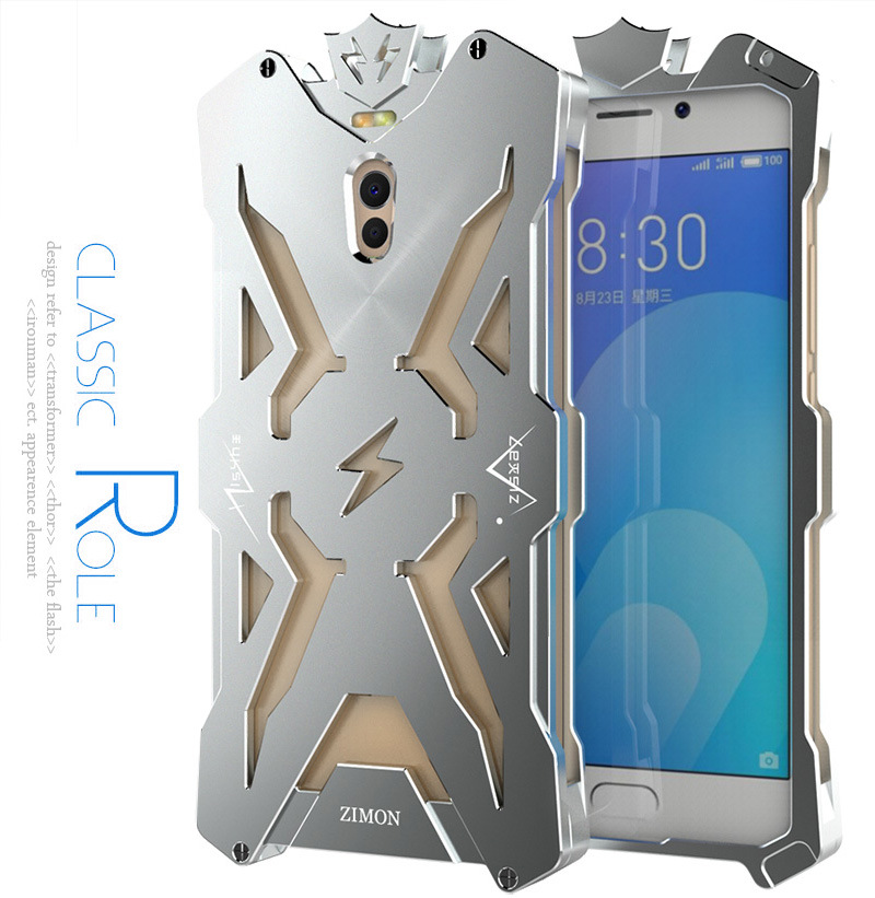 SIMON THOR Aviation Aluminum Alloy Shockproof Armor Metal Case Cover for Meizu M6 Note