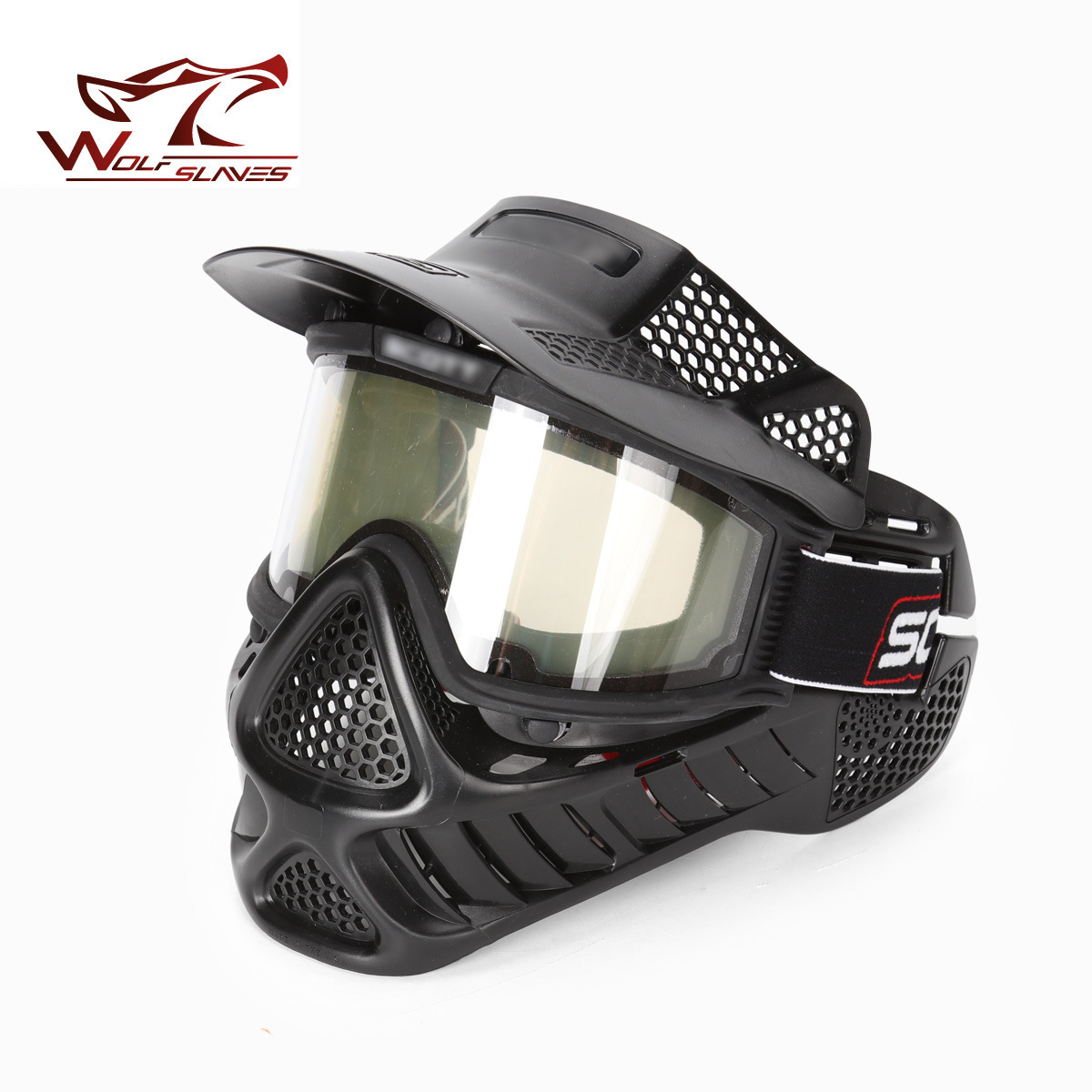 战术面具2代带镜片面具 野战骑行CS防护面罩 户外战术面具