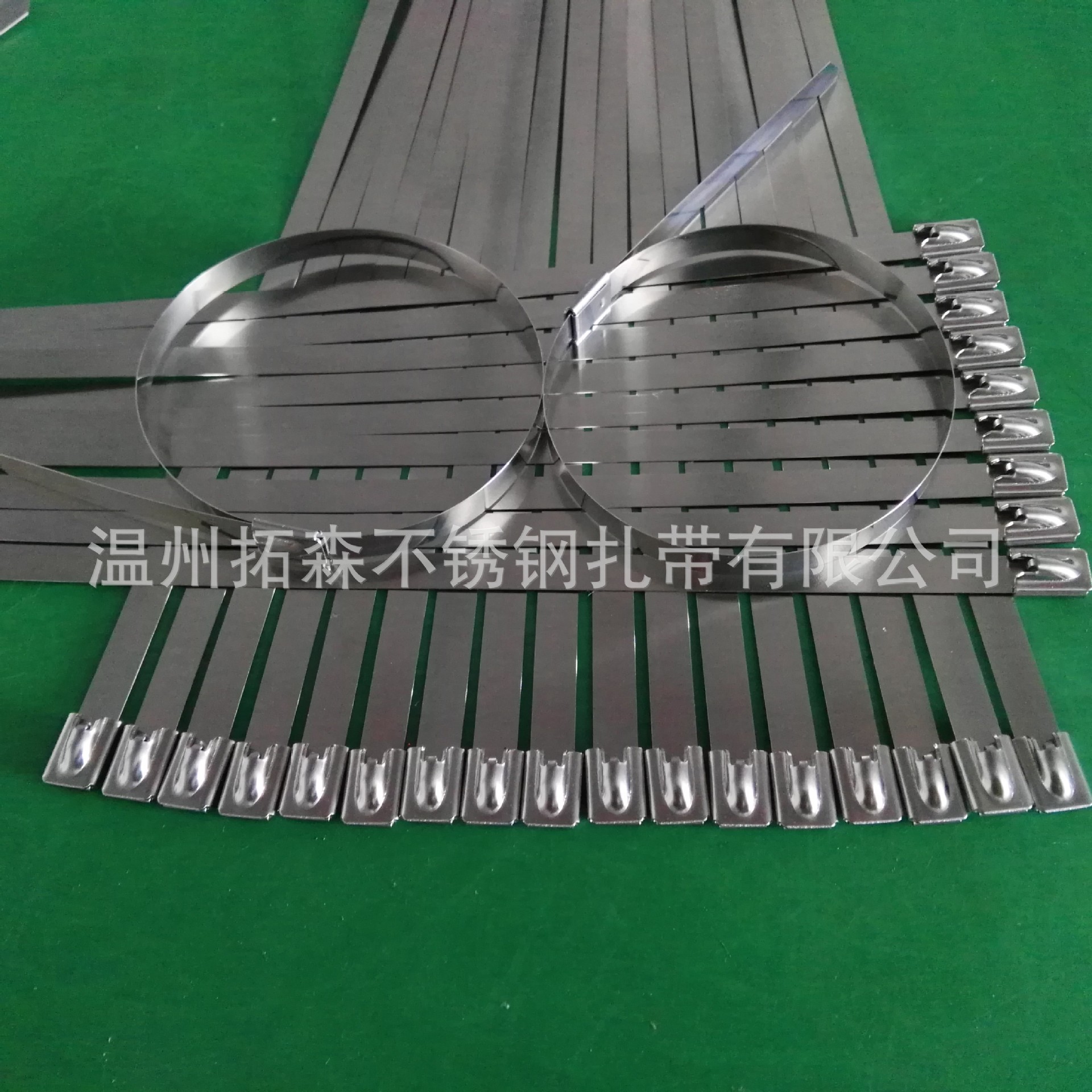 青岛船用不锈钢扎带现货8*550mm316材质耐酸耐腐——温州拓森供应