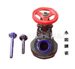 上展式放料阀 下展式放料阀 搪玻璃上展式放料阀 搪玻璃排料阀