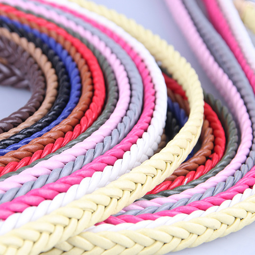 New women's thin belt, hand-woven thin belt, dress decoration, versatile casual belt wholesale 617