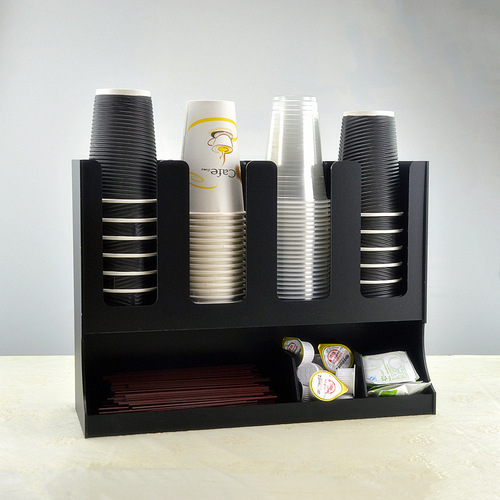 Turn the coffee milk tea shop to take plastic cups, disposable cups, cup dividers, integrated take-out cup holder