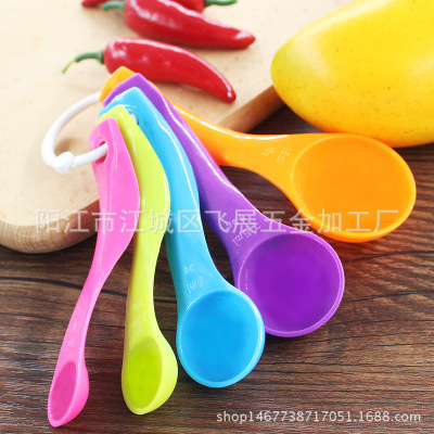 factory goods in stock Rainbow spoon Graduate Baking Tools 5 sets suit Measuring spoons