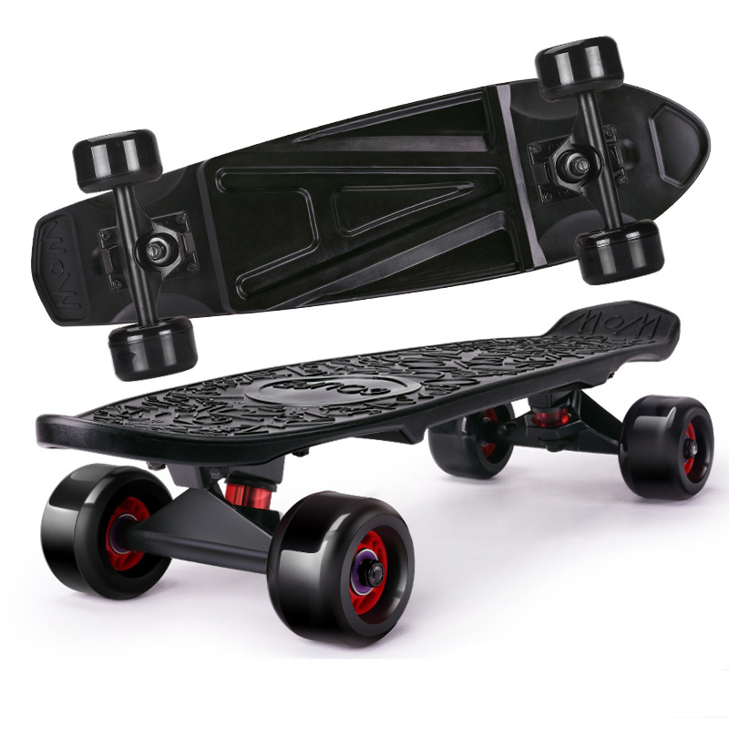 Children's skateboard on four wheels
