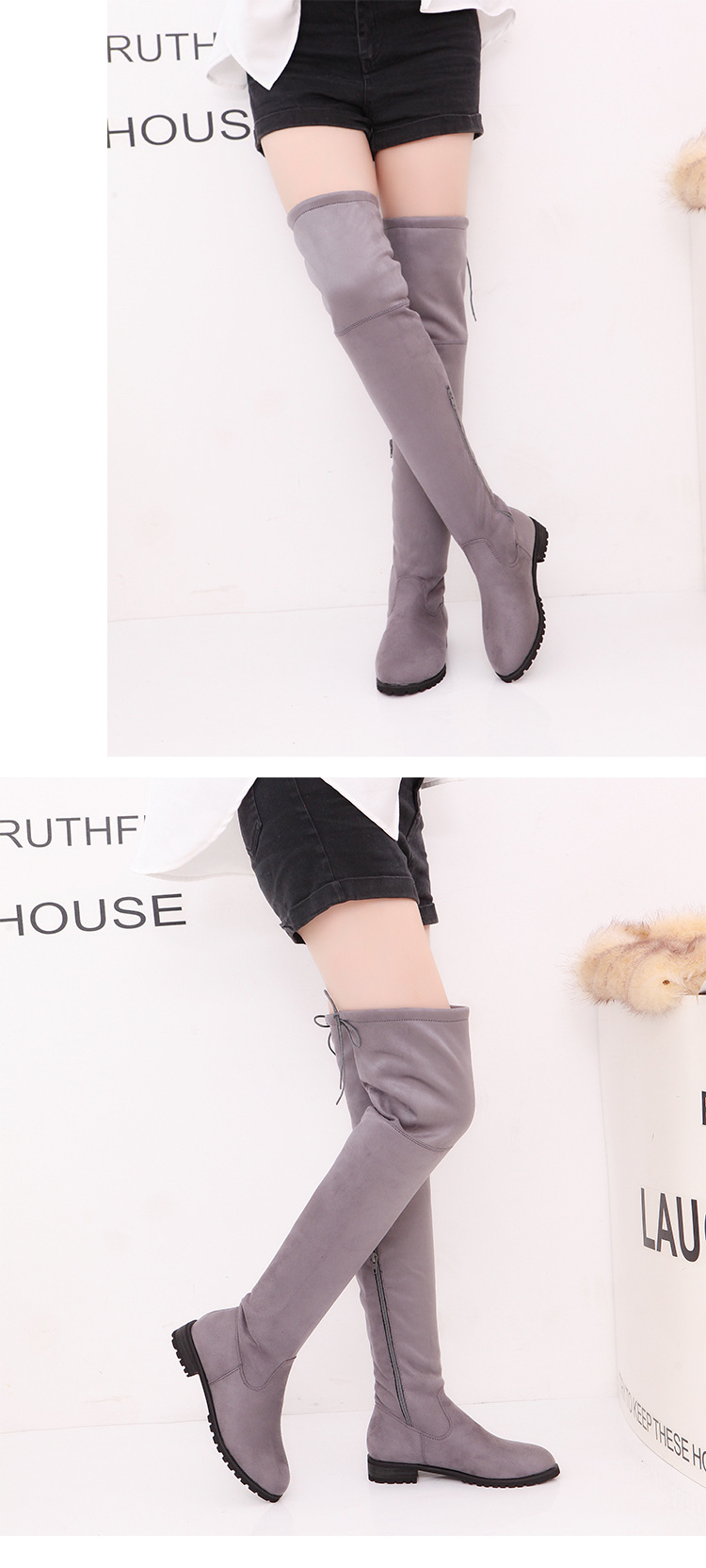 Bottes femme en Daim - Ref 3355148 Image 35