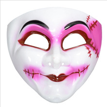 万圣节化妆舞会表演恐怖搞怪鬼脸 小丑装扮恐怖尖叫童话皇后面具