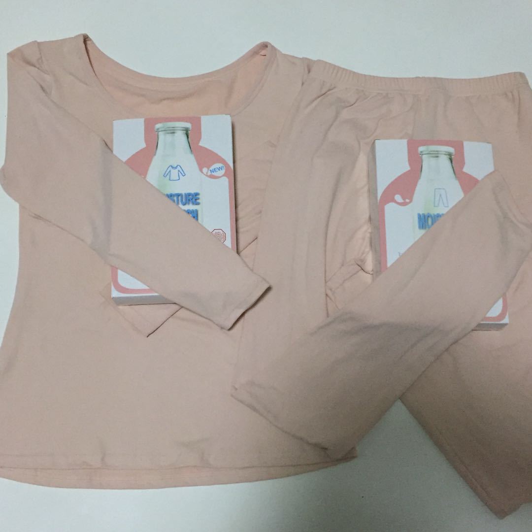 厂家直销牛奶衣日本美肤衣保暖套装内衣双面磨