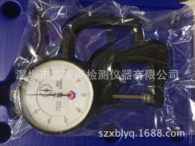 直供威海裕福纸板厚度仪手持式测厚仪0-10mm精度0.01指针式测厚表|ru