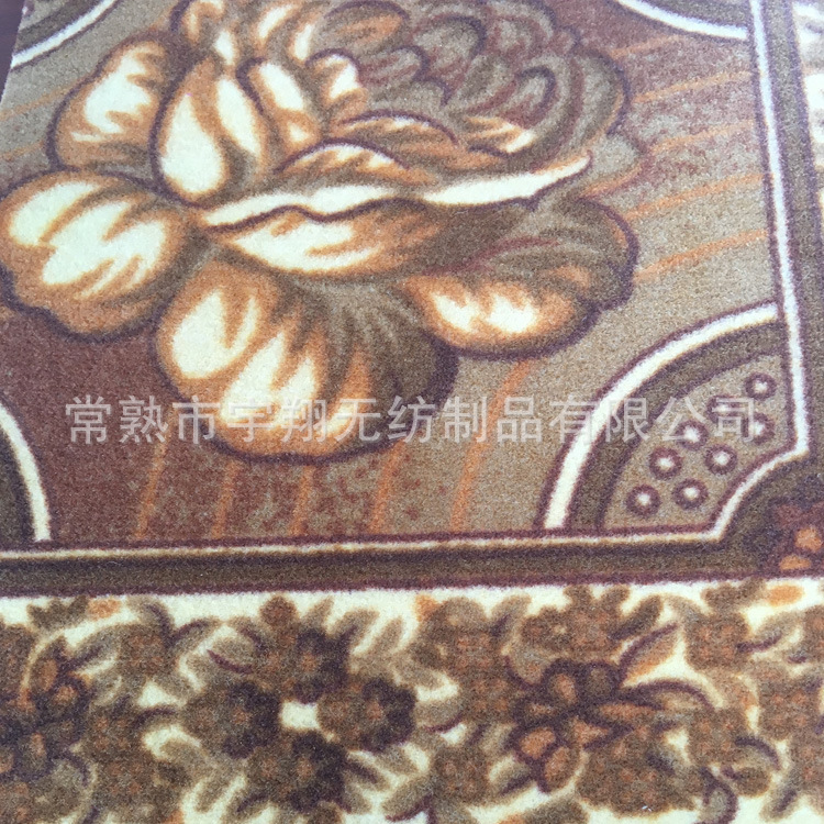 长期供应 防粘染色无纺布 提花无纺布地毯面料 防尘工艺无纺布