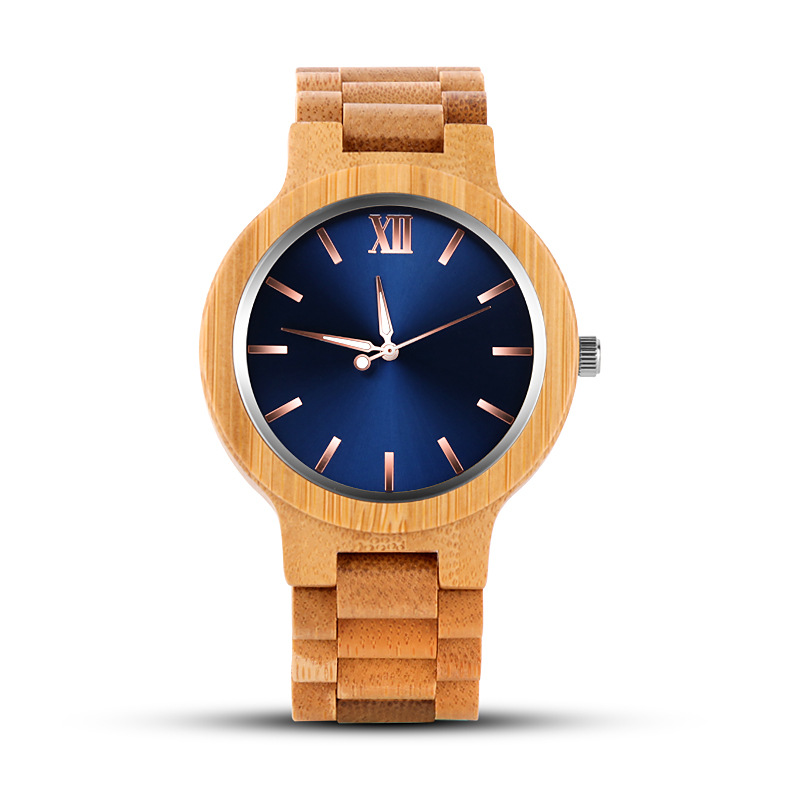 Wood Wristwatch Blue