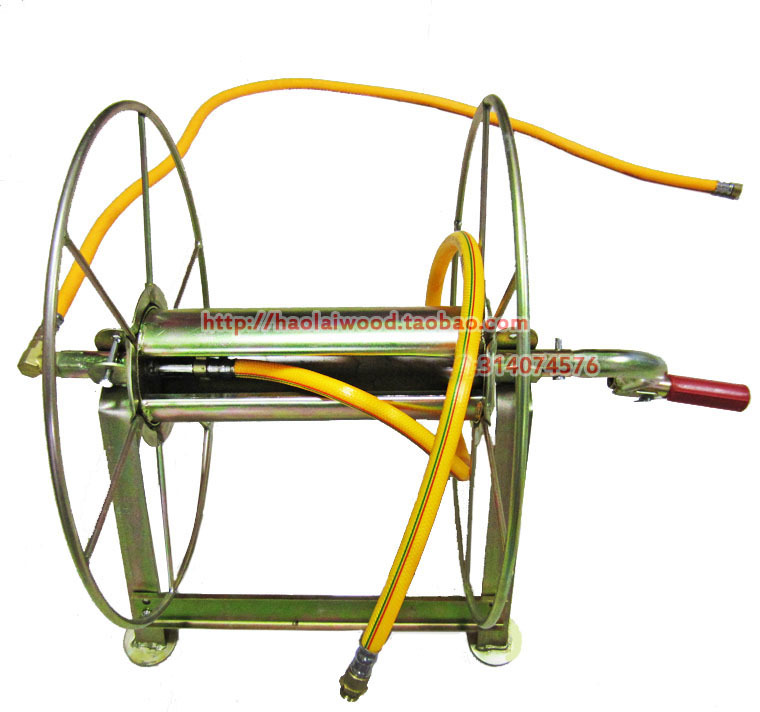 农用园林喷雾8.5mm胶管绕管架 高压泵农用打药收管器 卷管机100米