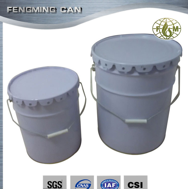 18L-20L花篮桶涂白铁桶 胶水油墨油漆包装铁罐 水性油性涂料铁罐