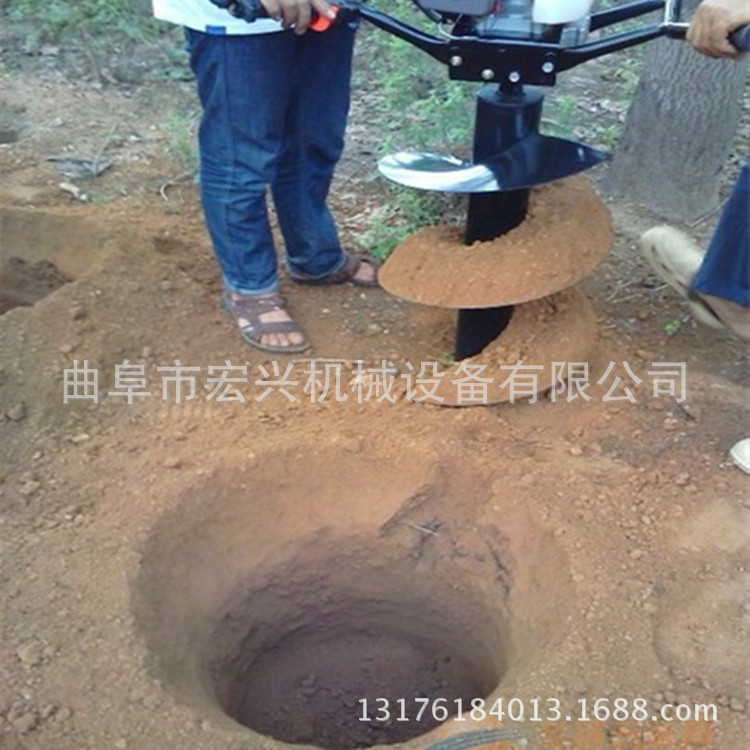 汽油钻眼机 大马力植树打洞机 两冲挖坑机