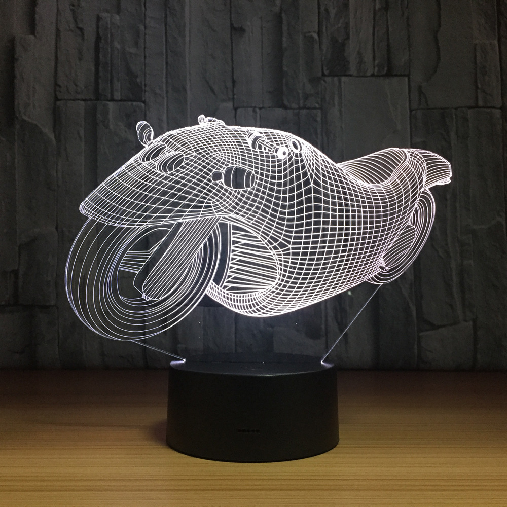 3d 7色触摸led创意小夜灯