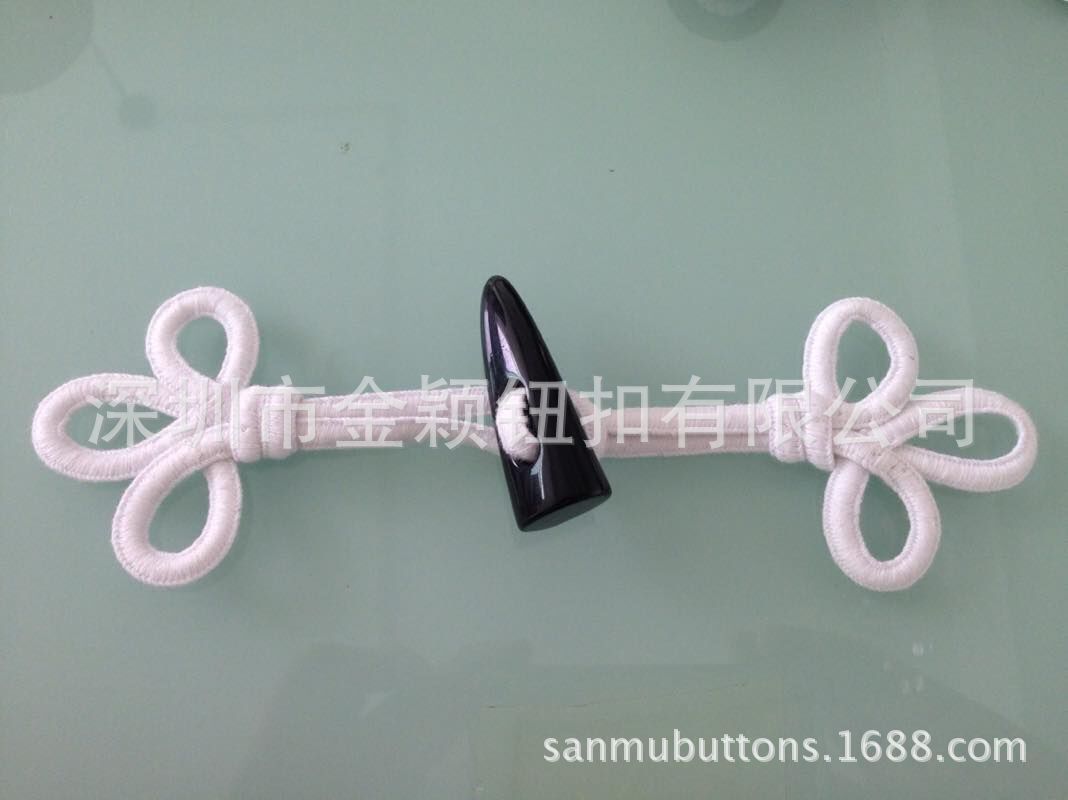 手工钮扣 牛角对扣 棉盘扣 米兰时尚走秀款