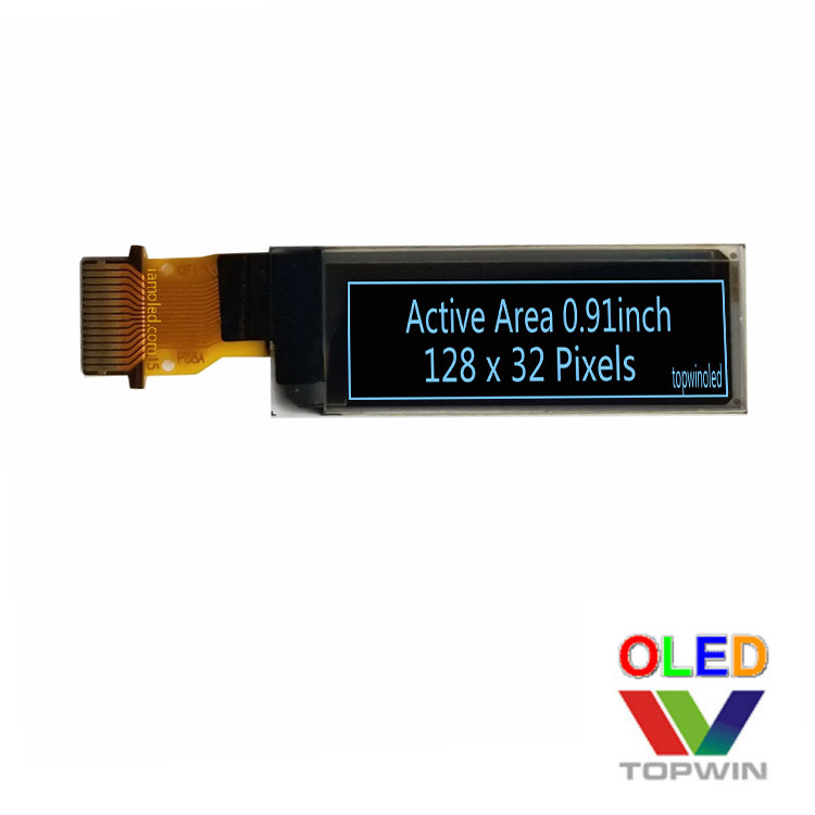 0.91寸蓝光0.91寸蓝色87英寸oled接插方式0.91英寸15pin脚定制