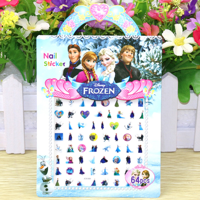 Factory wholesale 3D Three-dimensional nail stickers Snow Romance Nail stickers environmental protection children Cartoon Nail enhancement Sticker