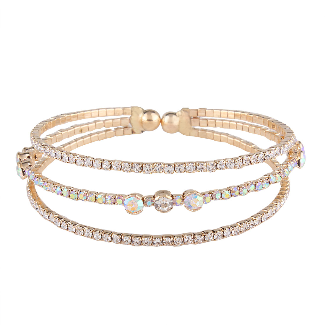 Occident and the United States alloy plating Bracelet (White k)NHNMD3764-White k