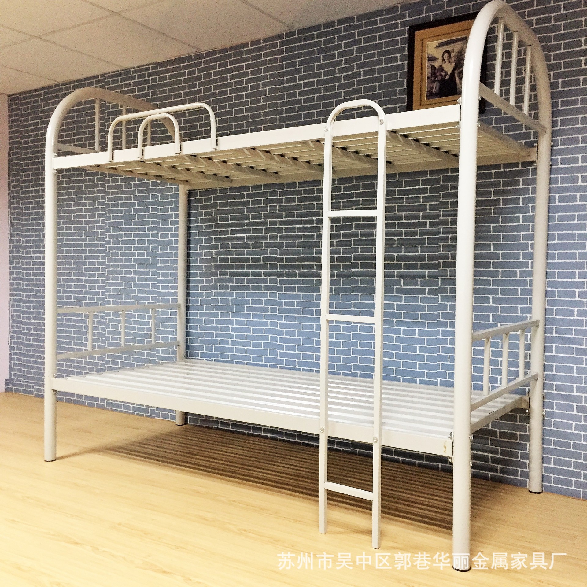 单层铁架床宿舍床1米1.2米1.5米单人床简约铁艺床员工寝室单层床-阿里巴巴