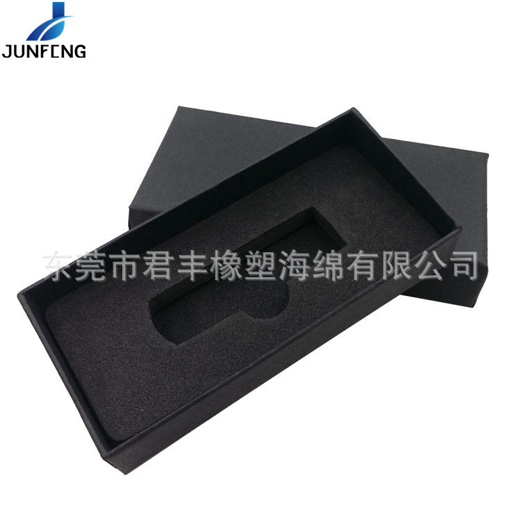 加工定制 蓝牙耳机防震海绵内托 聚氨酯发泡黑色泡棉定型内衬