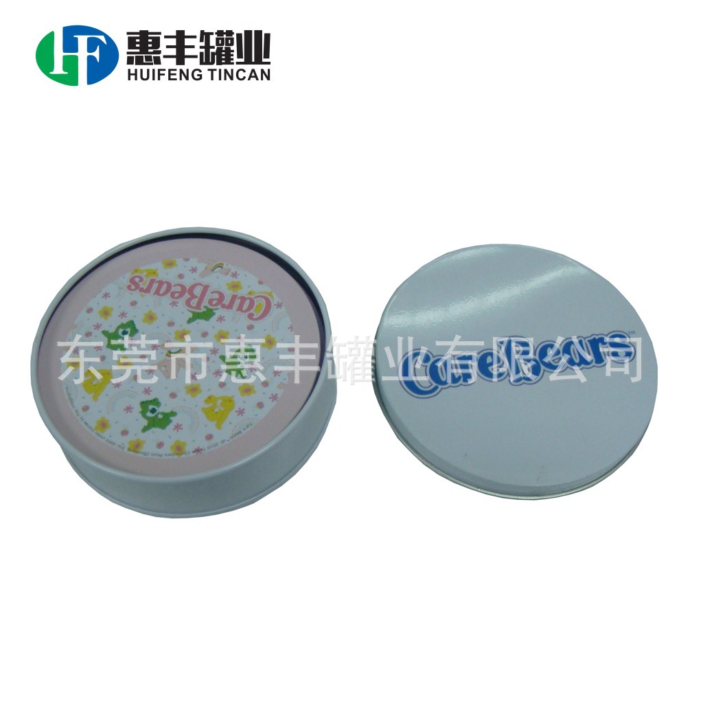 厂家定制马口铁水杯垫罐 套装圆形杯垫铁盒 正方形杯垫 tin box