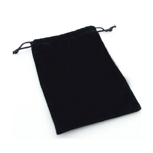 Manufacturer Direct Sale Wholesale Black Felt Pouch with Drawstring for Jewelry Bags