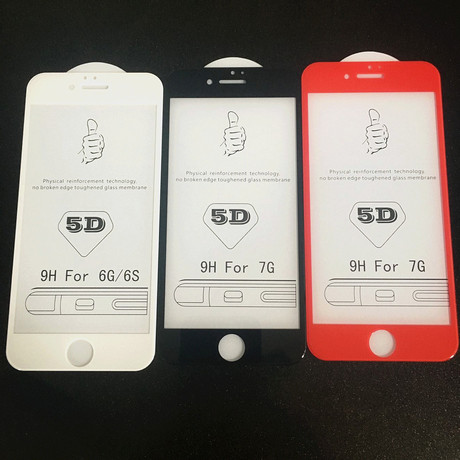 現貨供應新款iphone6/6S鋼化膜5D曲面全屏全覆蓋高清玻璃手機膜工廠,批發,進口,代購