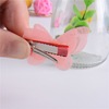 Cute shiffon hairgrip for princess from pearl with bow, children's hair accessory, Korean style