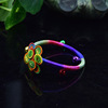 Ethnic woven colorful bracelet from Yunnan province handmade, small bell, ethnic style, flowered