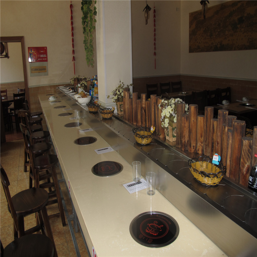 Turn around Sushi self-help equipment New type automatic rotate Hot Pot equipment