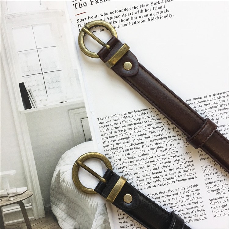 Retro denim elegant universal fashionable black trend belt