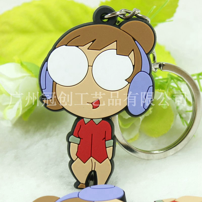 Мультяшный персонаж ПВХ мягкий резиновый брелок резиновый подарок брелок подвеска может быть изготовлены на заказ шелкография LOGO