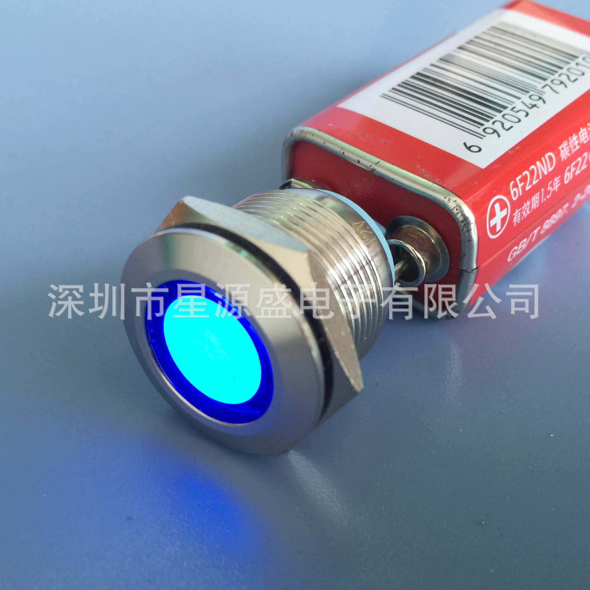 19MM 信号灯不锈钢LED 防水指示灯 电源故障信号灯 汽车状态灯