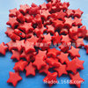 Yellow red plastic beads, 10mm, 14mm, 10mm