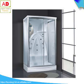 欧式整体淋浴房 浴室房1400 底盆钢化玻璃长方形全封闭浴缸沐浴房