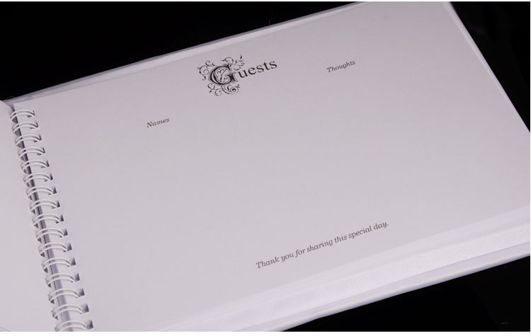 Wedding product manufacturer directly supplies Western-style wedding supplies set, wedding three-piece set, ring pillow, feather sign-in pen, sign-in book wholesale detail image 4