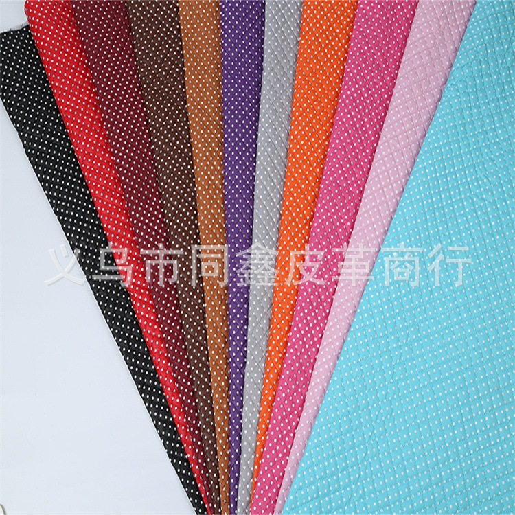 厂家供应 绗缝刺绣箱包手袋革鞋革装饰皮革面料可加工 羊纹绣格子