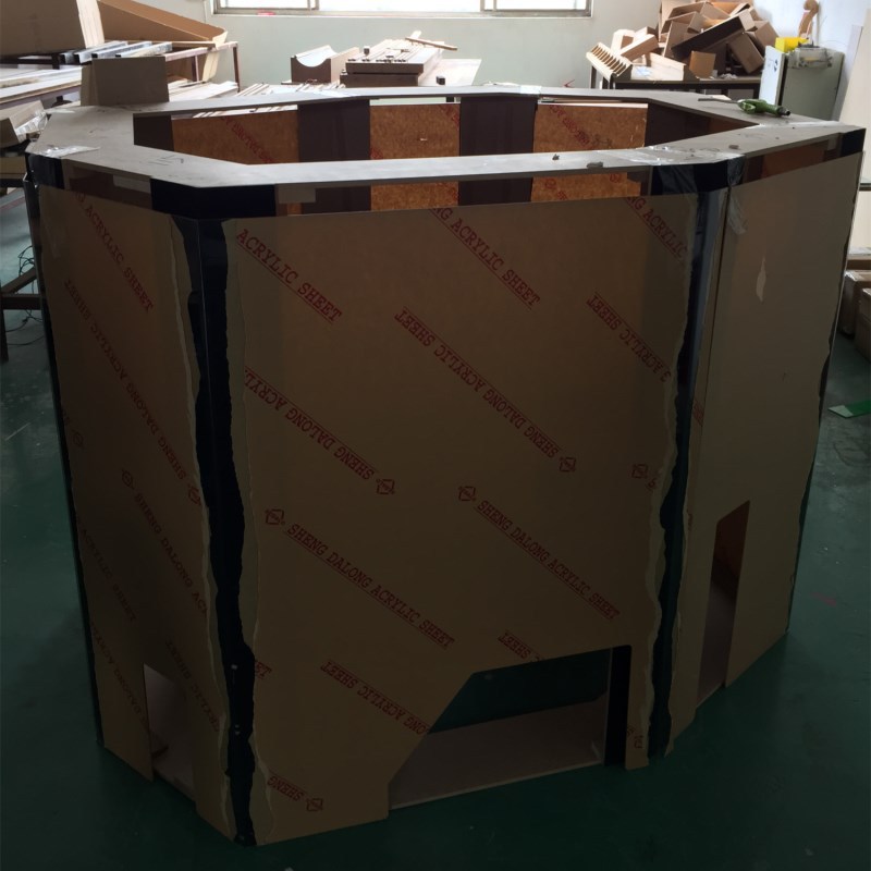 半透明有机玻璃板u型热弯 形壮任意打磨抛光承接泳池随道棚厚度厂